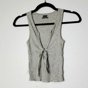 Urban Outfitters Light Grey Cropped Tank Size XS